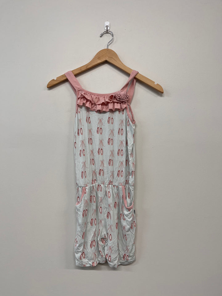 Kickee 10/12 Mint Ballet Slippers Tank Romper