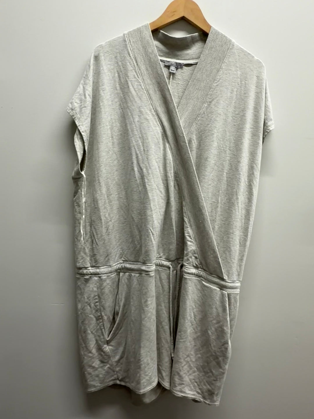 Thyme Maternity Nursing Romper – XXL | Light Brown Short