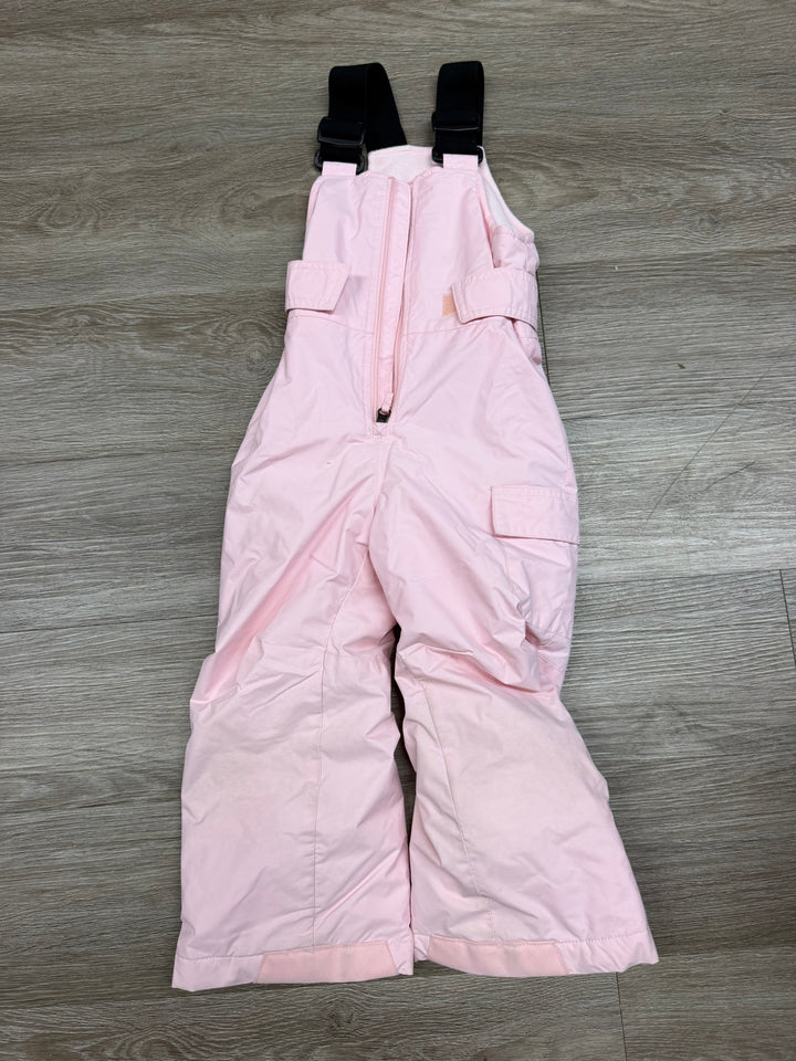 Columbia Full Bib Snow Pants – 4T | Light Pink | Fleece Lined