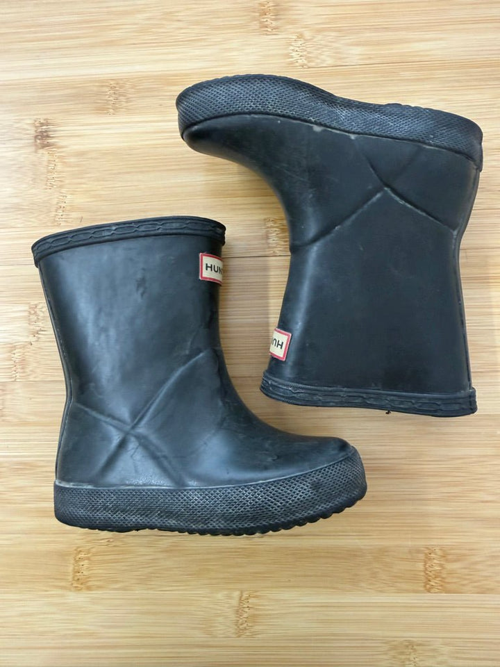 Hunter Rain Boots – US 6 (EU 22) | Black | Play - Nest and Sprout-Consignment