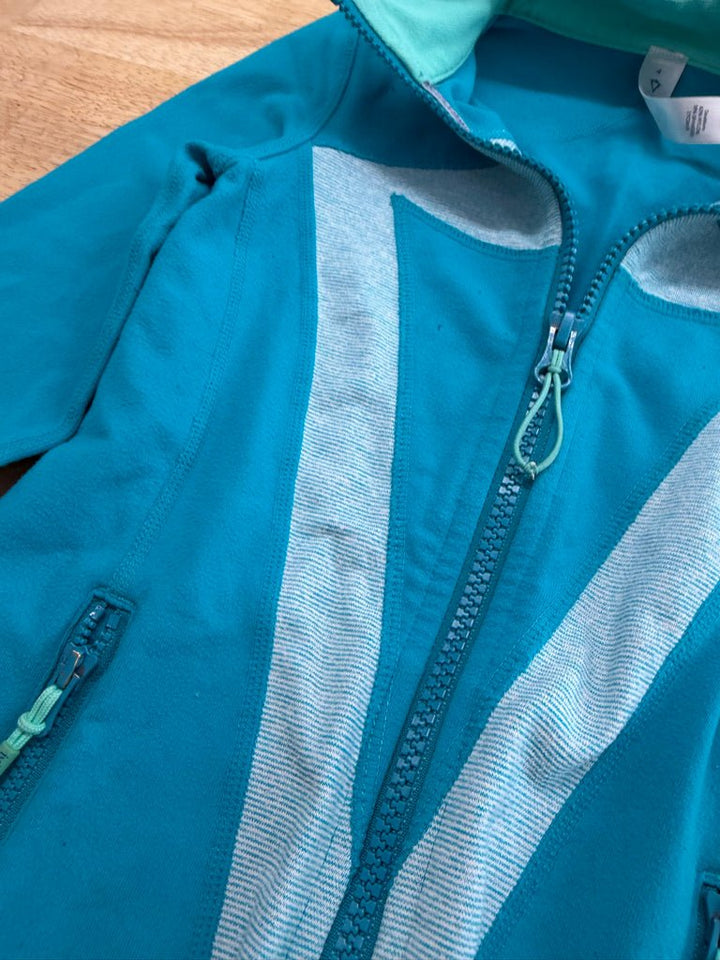 Ivivva Kids Zip-Up Sweater – 4 | Bright Blue | Play - Nest and Sprout-Consignment