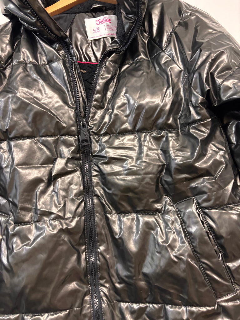 Justice Puffer Jacket – Size L (12/14Y) REPAIRED