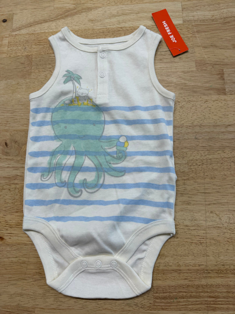 Joe Fresh Squid Octopus Tank Bodysuit – 3–6M | NWT