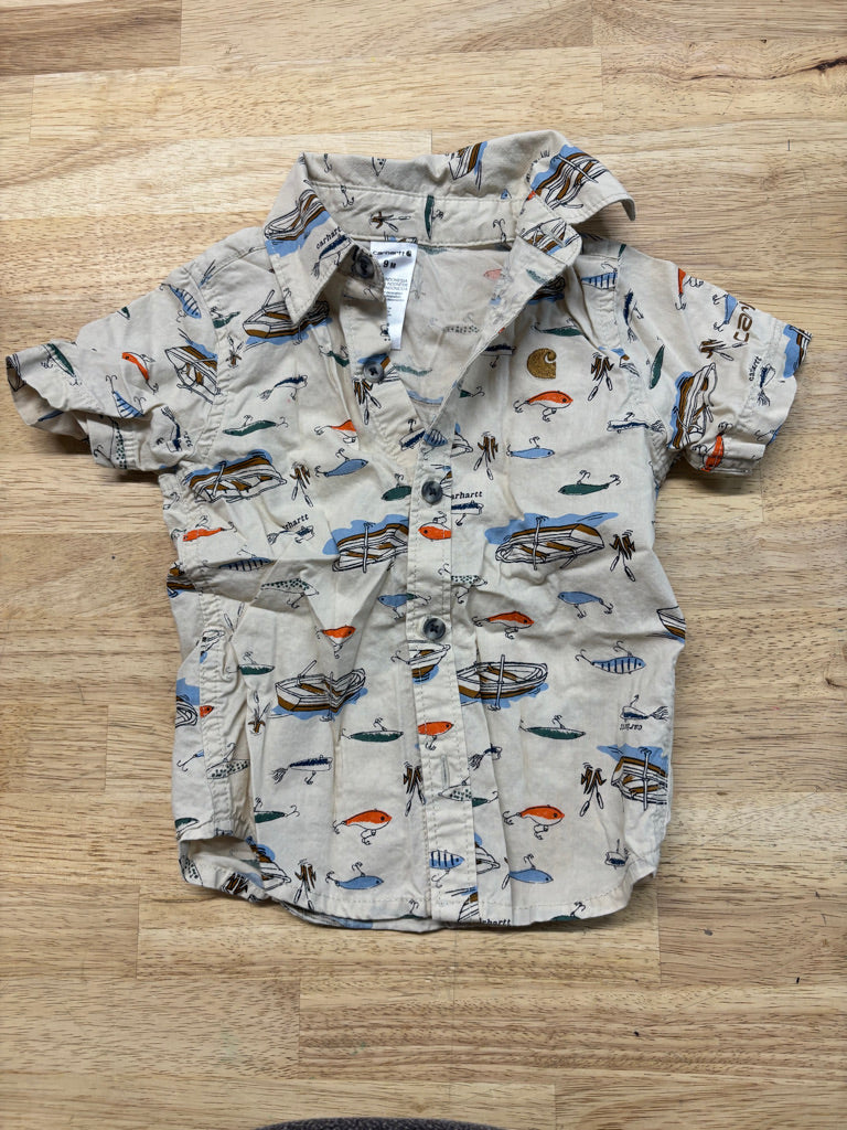 Carhartt Button-Up Fishing Shirt – Khaki | 9M