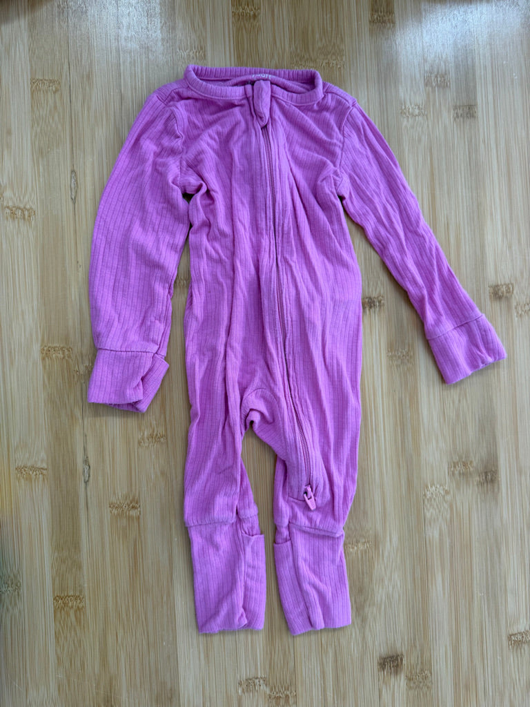 Carter's Purely Soft Ribbed Sleeper – 3M | Bright Pink | Play