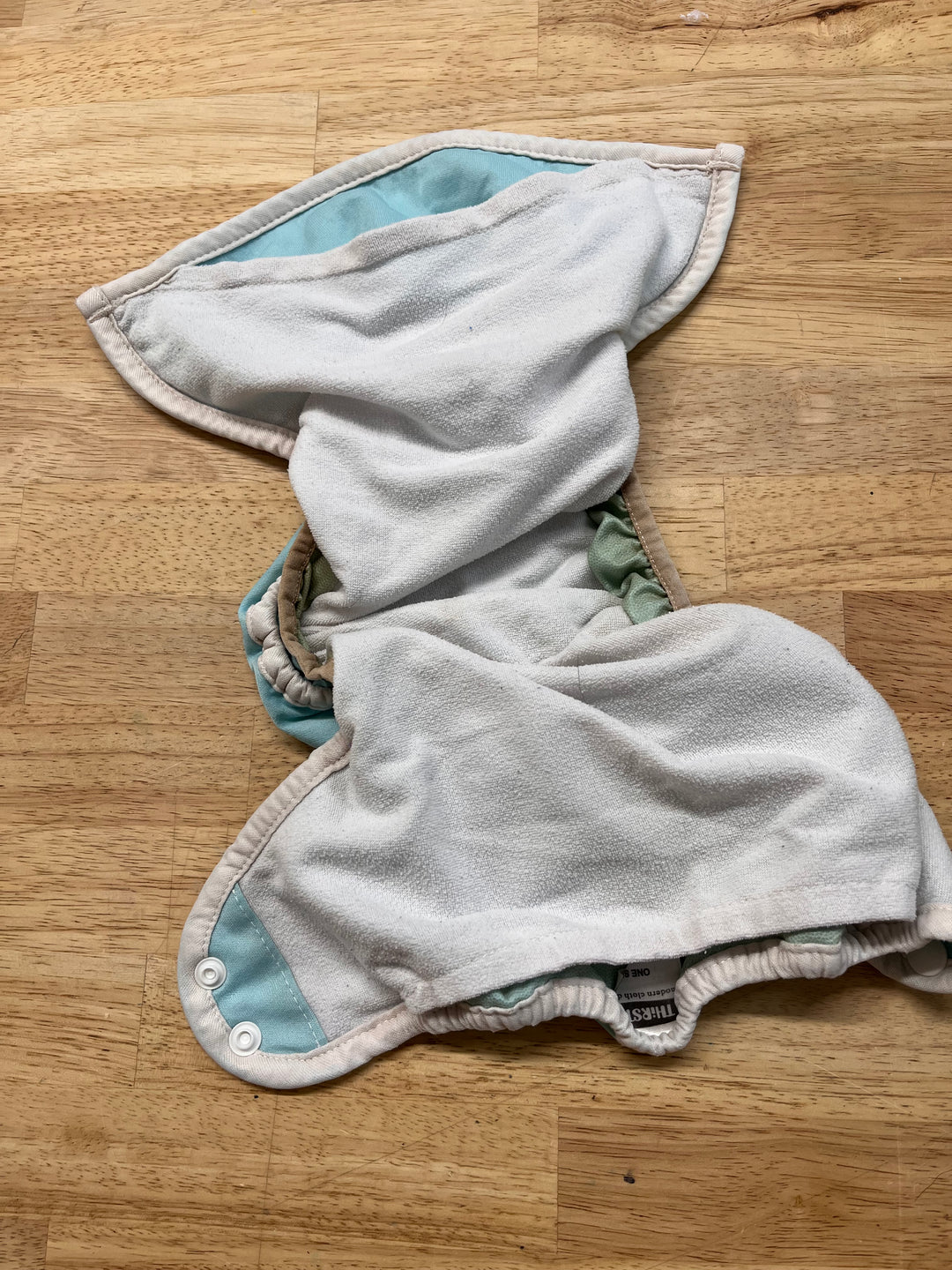 Thirsties Pocket Diaper (Light Blue Print)