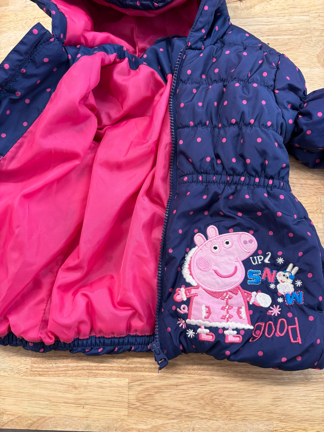 Peppa Pig 2T Snowsuit Set – Pink/Navy