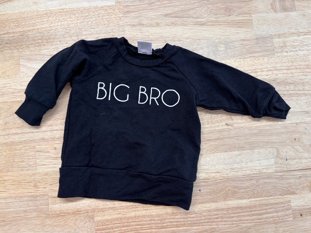 Posh & Cozy 'Big Bro' Sweatshirt 0 - 6M - Nest and Sprout - Consignment