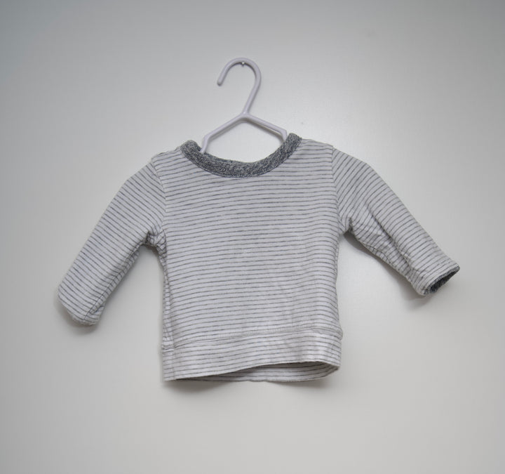 Baby Gap Reversible 3 Month Sweater, Light Grey | Clearance