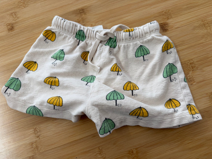 H&M Shorts – 2T | Cream Umbrella Print