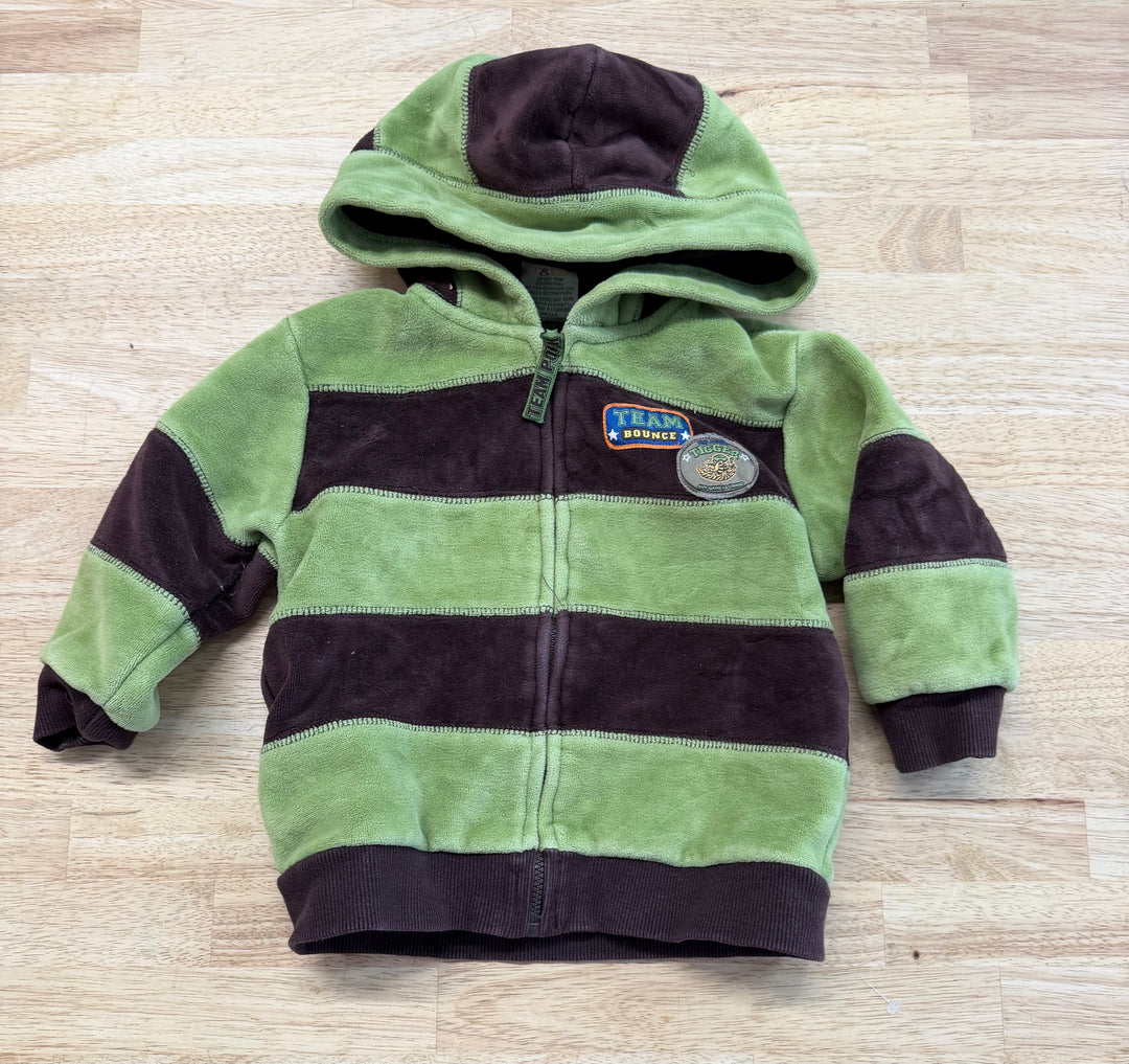 Disney Baby Tigger Team Bounce Zip-Up Fleece – 12–18M | Green & Brown