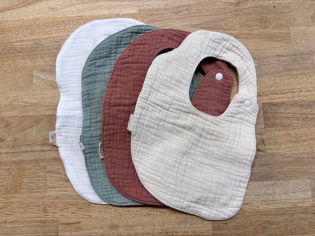 Wimset Muslin Bibs (4-Pack)