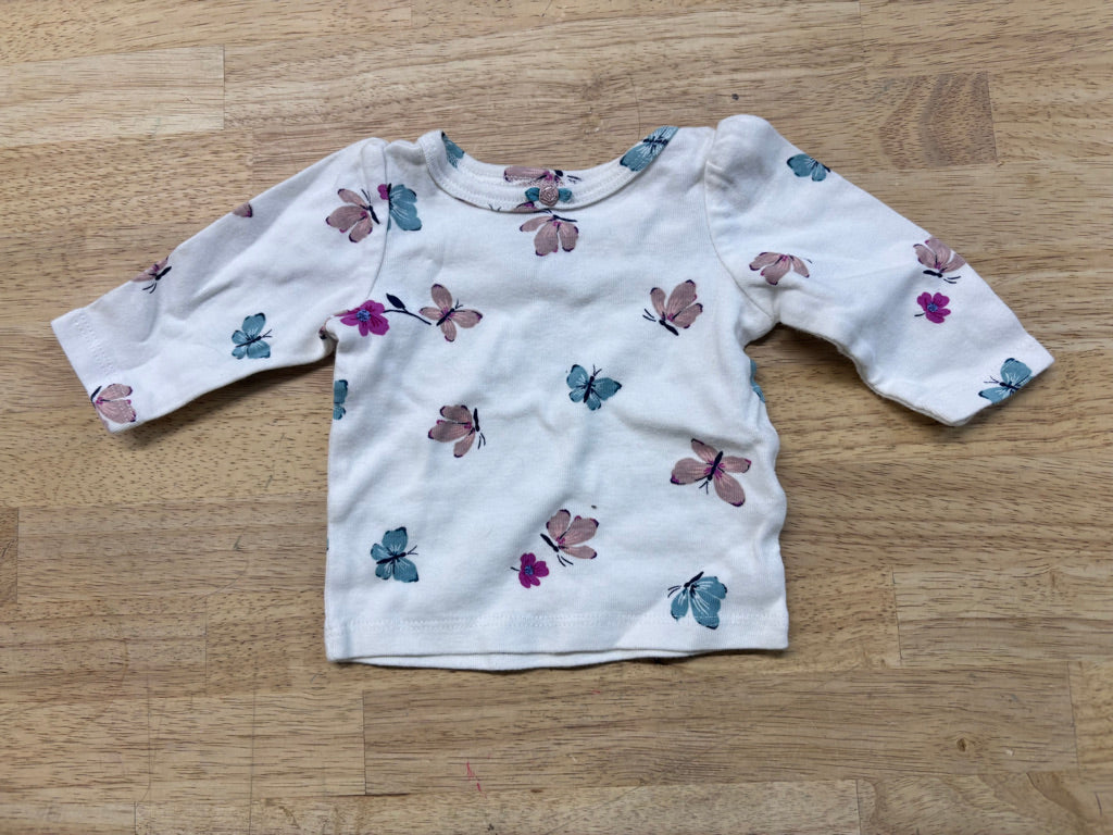 Carter’s Butterfly Long-Sleeve Bodysuit – Newborn