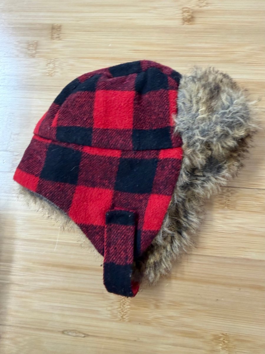 Indigo Baby Buffalo Trapper Hat – 0–6M - Nest and Sprout-Consignment