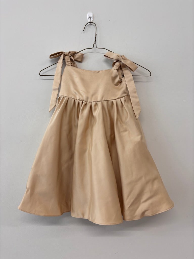 Azazie Size 2 & 3T Flower Girl Dress - Gold - Nest and Sprout - Consignment