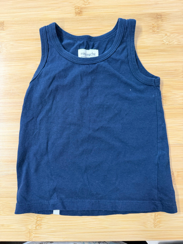 Mini Mioche Tank Top – 1/2 | Navy | Play