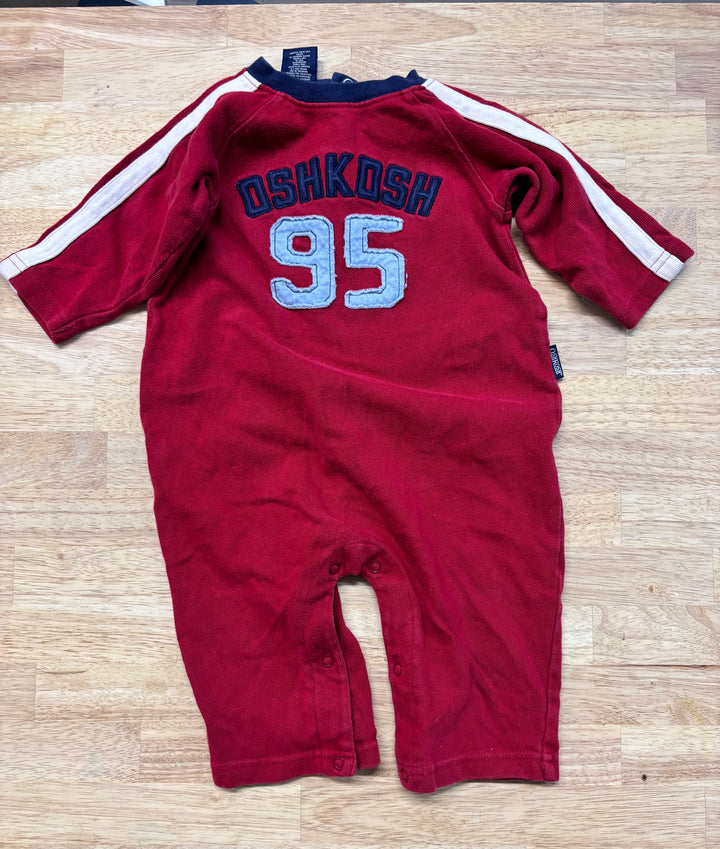 OshKosh 6–9M Wide-Cut Cotton Romper