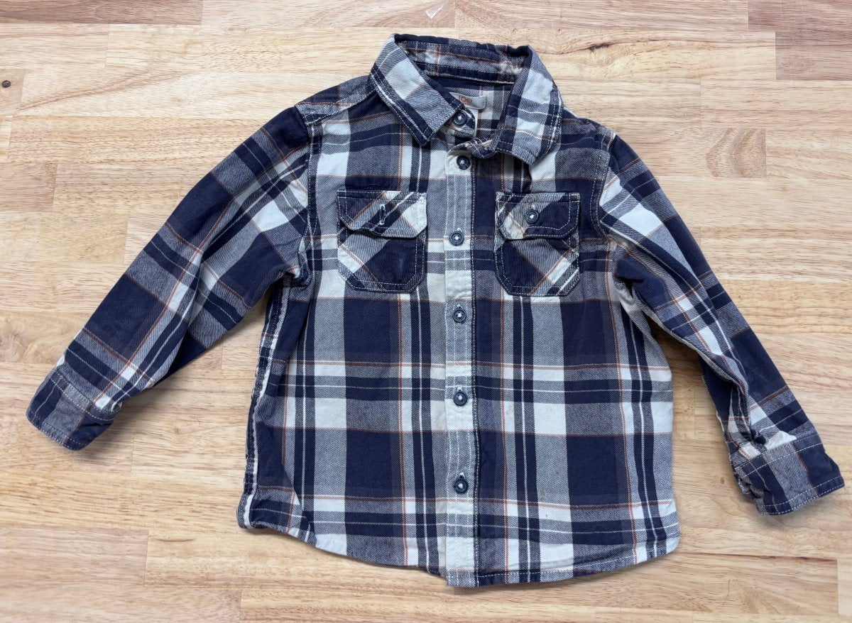 Joe Fresh Canvas Shirt - Size 3 - Nest and Sprout - Consignment