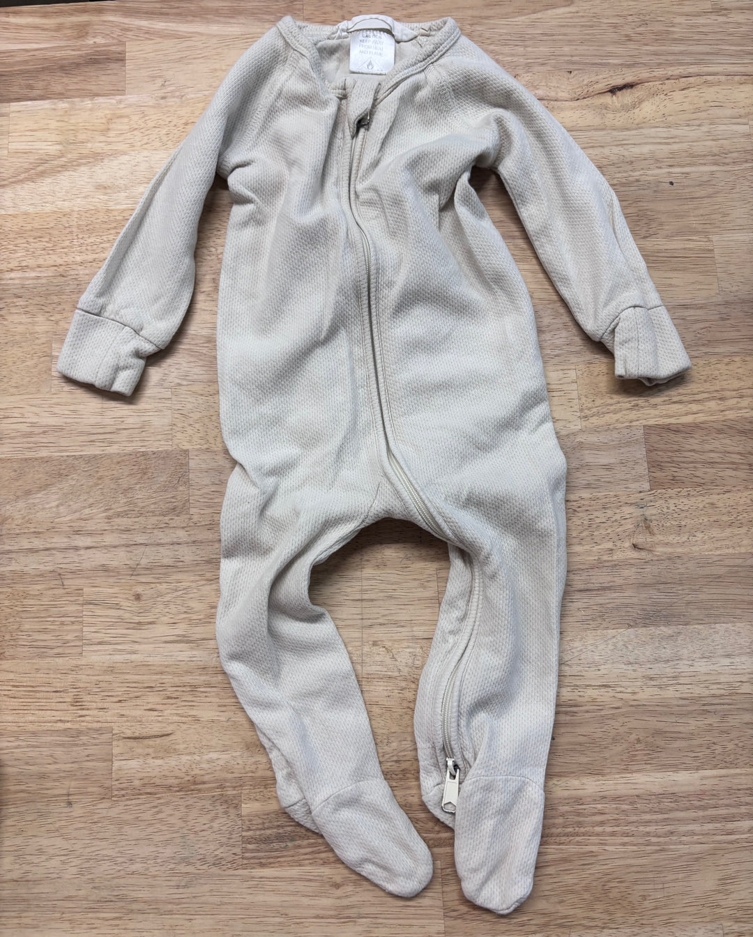 SUSUKOSHI Waffle Knit Sleeper – 3–6M