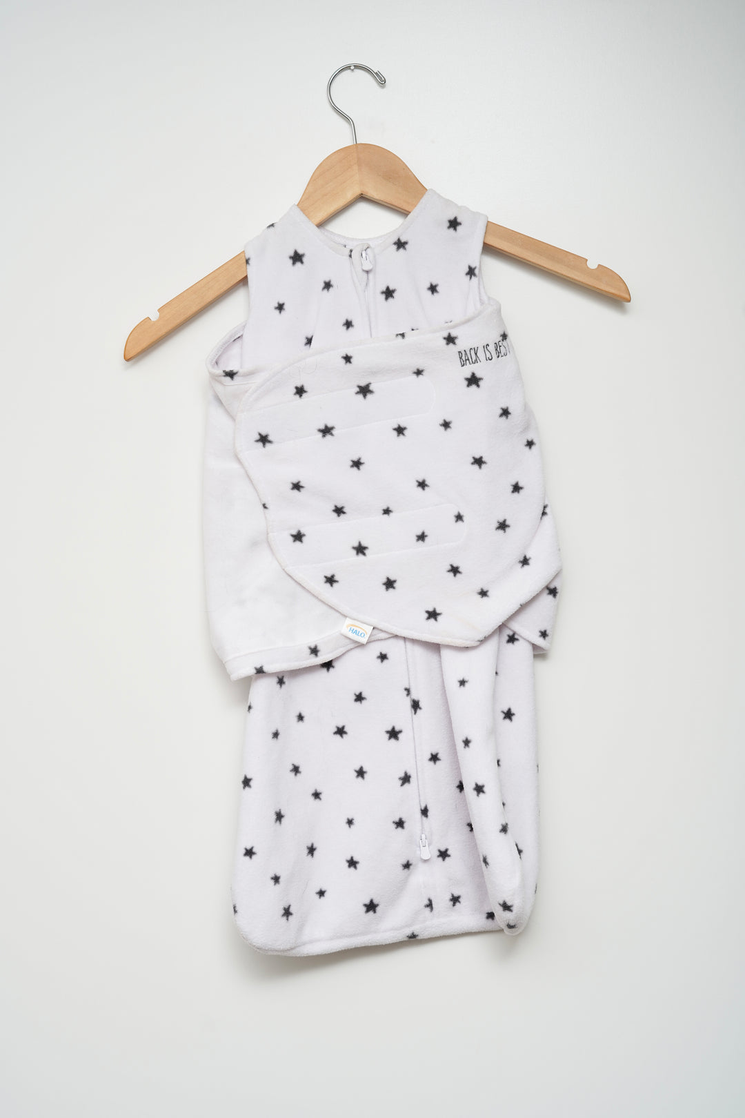 Halo SleepSack Swaddle, Fleece Size Small 3-6 Months Stars