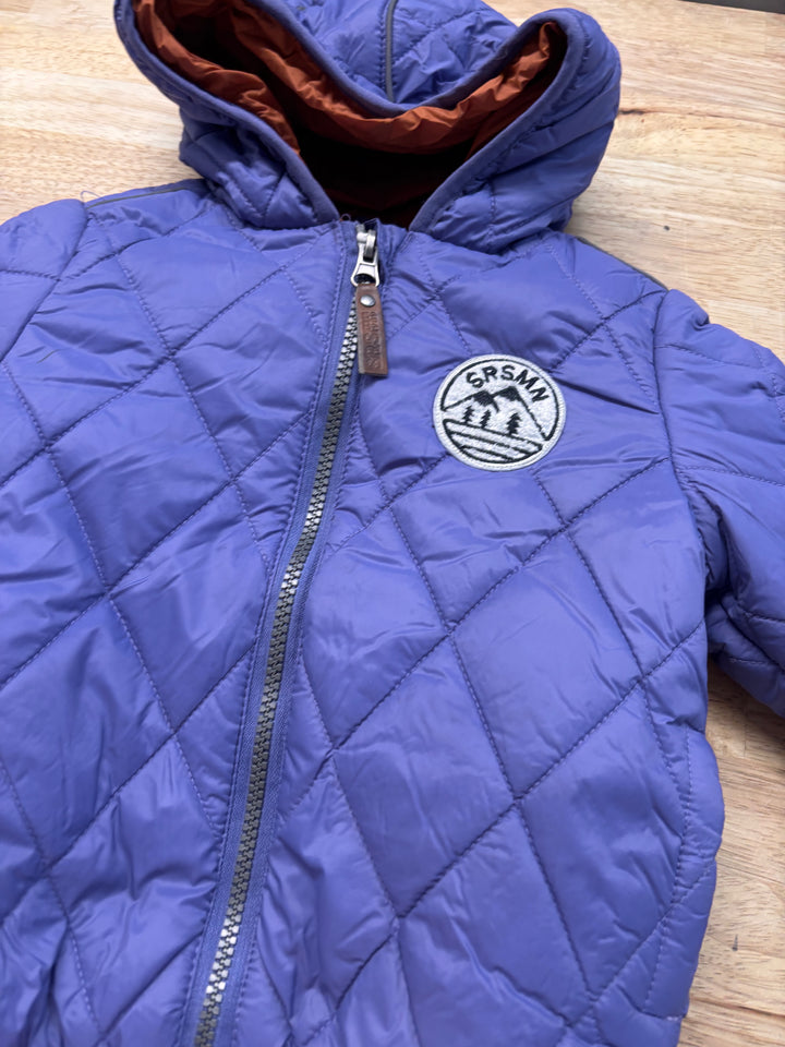 Souris Mini Quilted Puffer Jacket Purple 12-18M