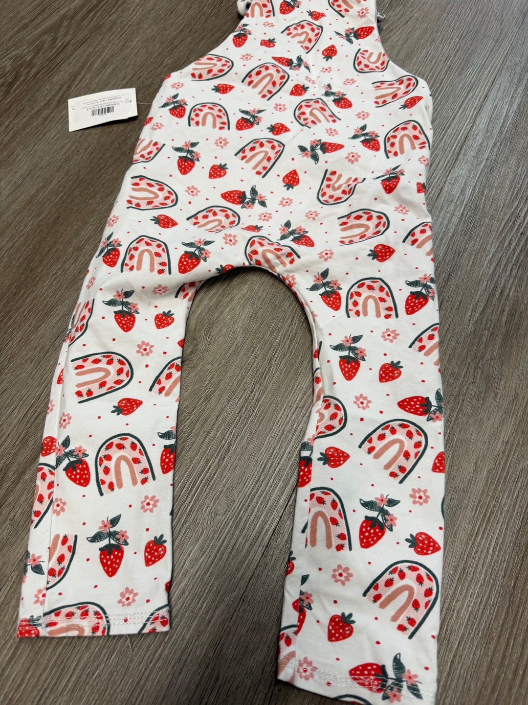 Gro by Zoe Strawberry Rainbow Tie-Up Overalls – Est. 3–6Y