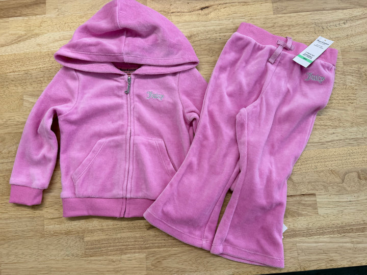 Juicy Couture Two-Piece Velour Set – 18M | Top & Joggers | NWT