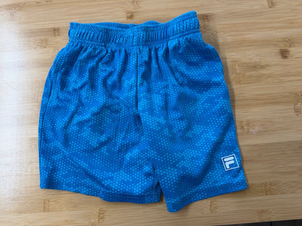 Fila Sport Shorts – 8 | Blue Two-Tone Honeycomb - Nest and Sprout-Consignment