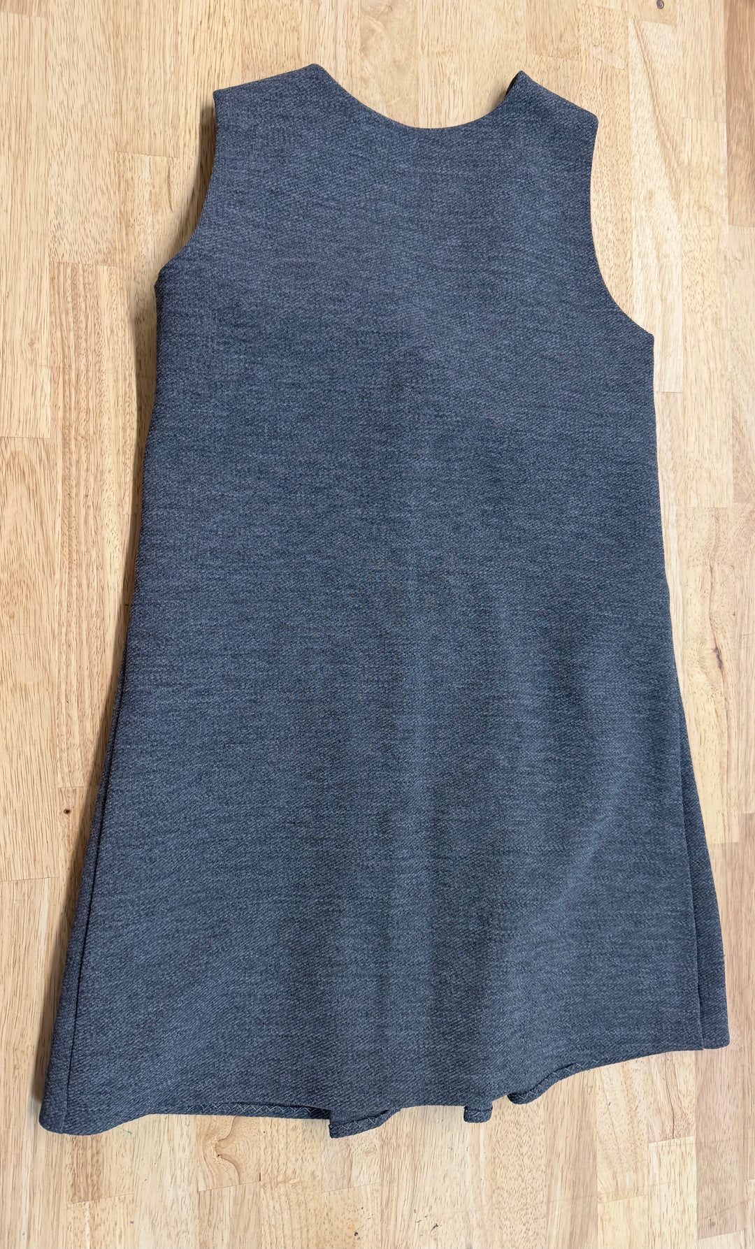 St Michael's Crimplene Dress – 9 (81cm) | Grey Vintage Made in Britain