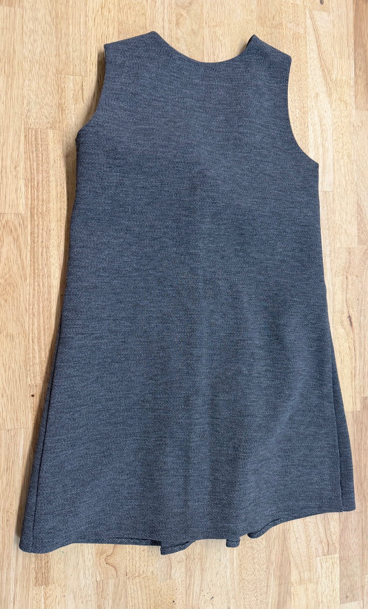 St Michael's Crimplene Dress – 9 (81cm) | Grey Vintage Made in Britain
