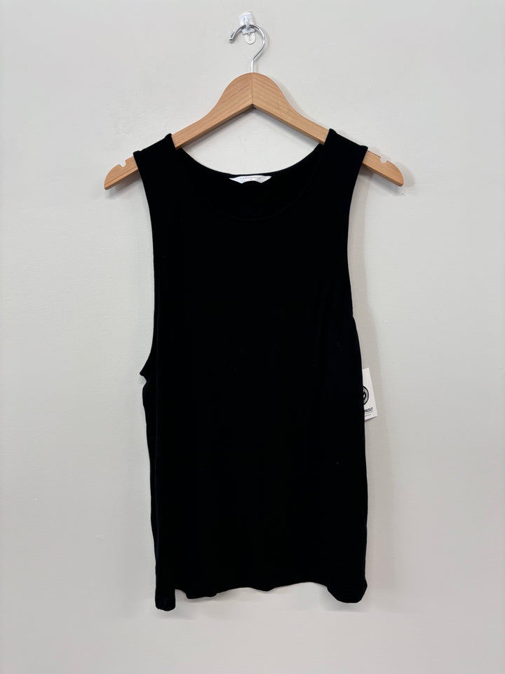 Cadenshae Medium, Black Maternity Tank Top