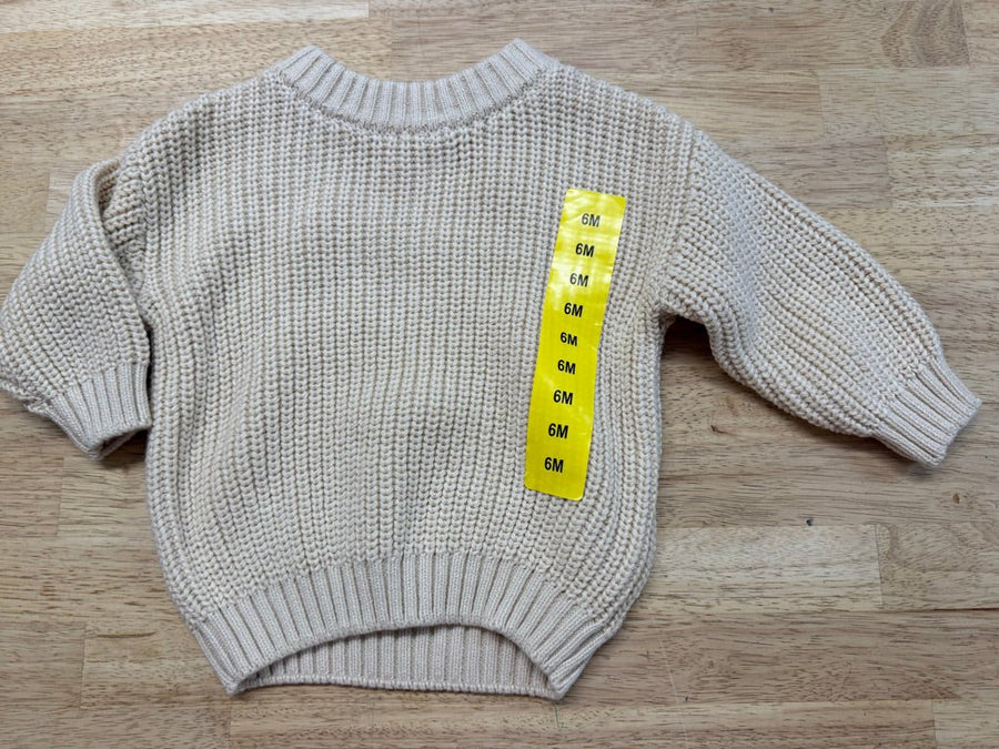 Rococo Knit Sweater – 6 Months | Cream - Nest and Sprout-Consignment