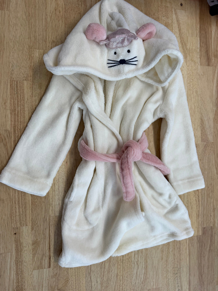 Gap Plush Animal Face Bath Robe – 3Y | Cream
