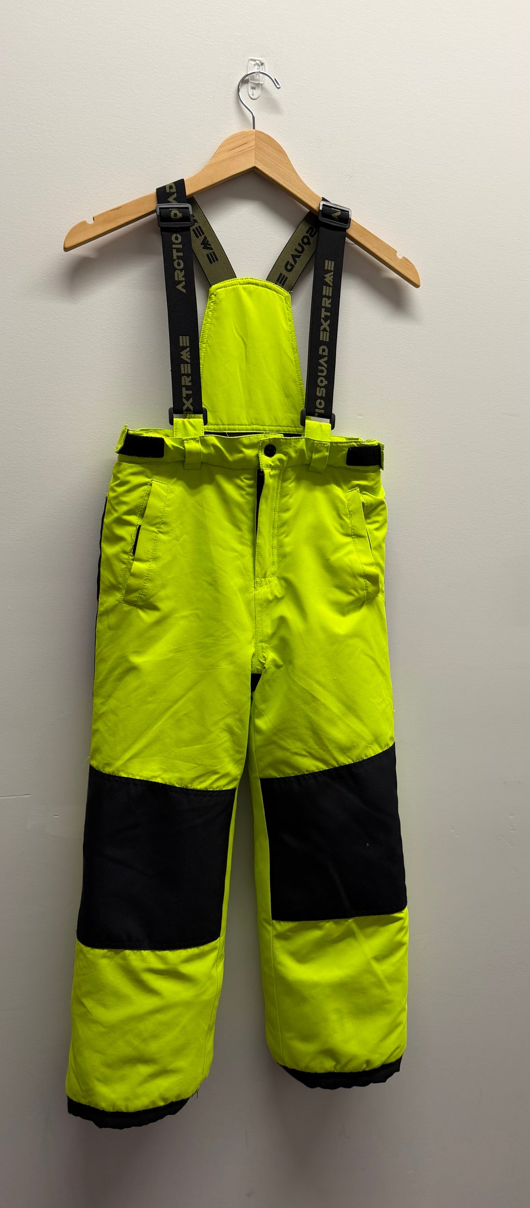 Arctic Squad Extreme Snow Pants – 7/8 | Neon Green Zip-On/Off Suspender