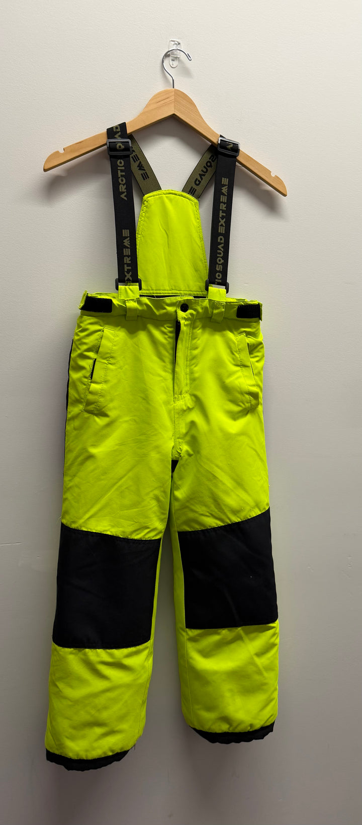 Arctic Squad Extreme Snow Pants – 7/8 | Neon Green Zip-On/Off Suspender