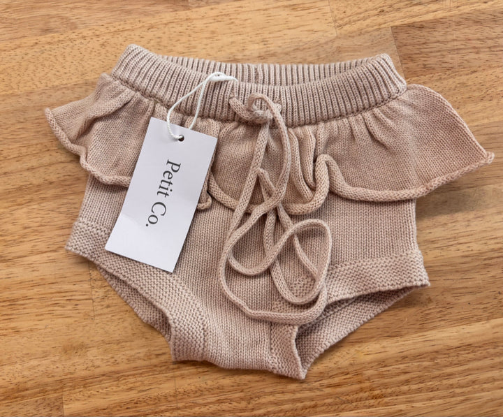 Petit Co 3–6M Knit Diaper Cover Skirt (Tie Waist)