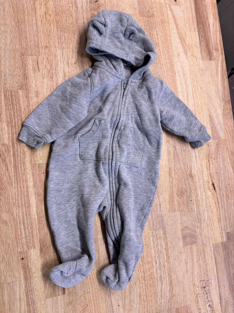 GAP 3–6M Footed Hooded Outerwear Romper