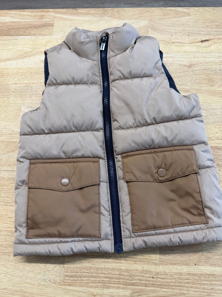 Old Navy Insulated Vest Beige | Size 3T - Nest and Sprout - Consignment