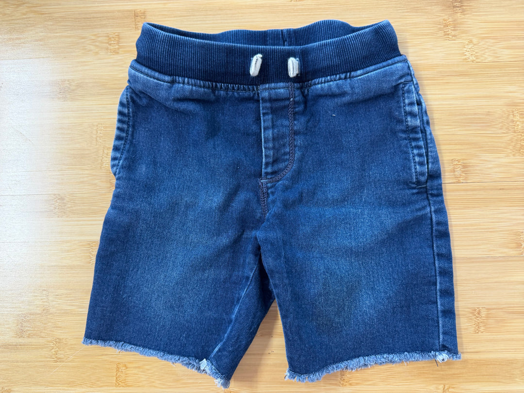 Gap Raw Edge Denim Shorts – 5 | Medium Wash Soft Elastic Waist