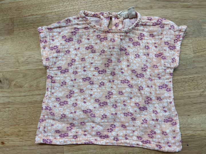 Gap 6-12M Muslin Top - Floral Print