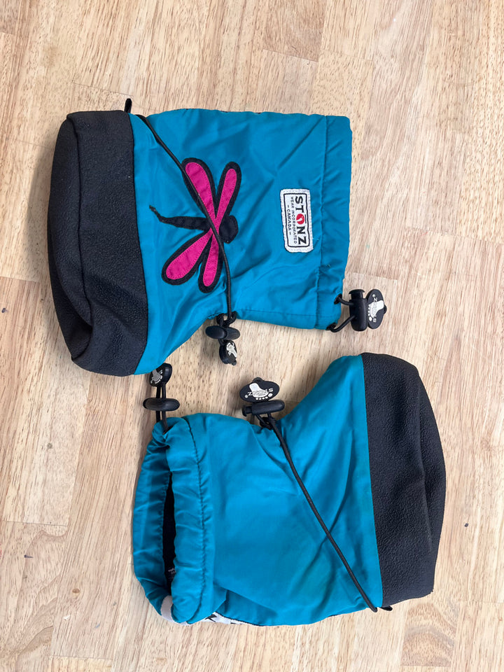 Stonz Booties – Teal with Dragonfly LIGHT WEAR