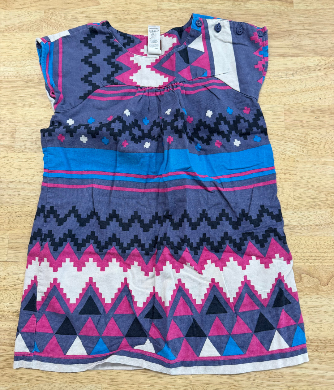 Tea Collection dress – 5 | Aztec-Style Print in Purple and Blue