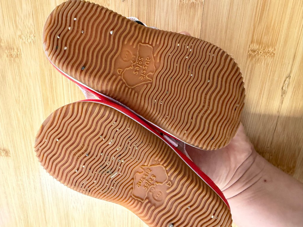 Aussie Soles Outdoor Sandals – 6/7 | Red - Nest and Sprout-Consignment