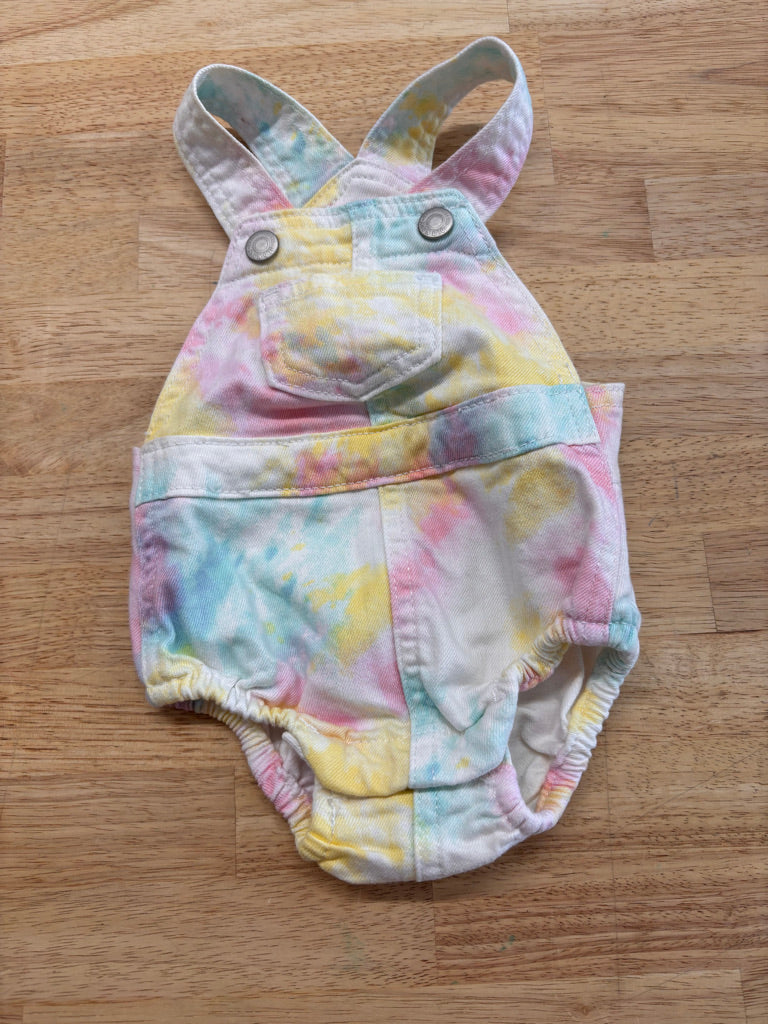 Old Navy Short Overalls – 0-3M Blue Tie-dye