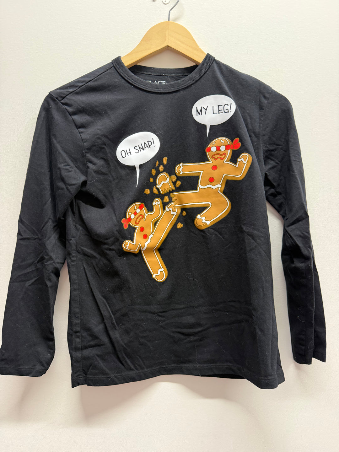 The Children's Place Gingerbread Long Sleeve – 10.5 | Black | Holiday