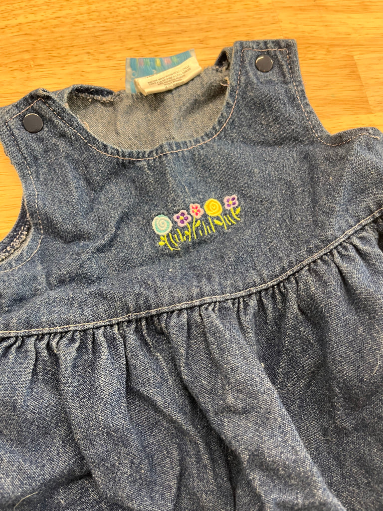 Please Mum 3–6M Denim Jumper Dress