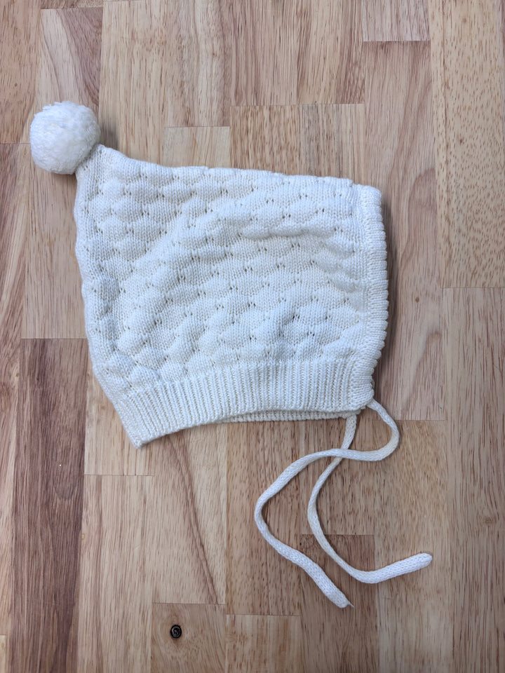 Petite Filippe Knit Bonnet, Cream Color