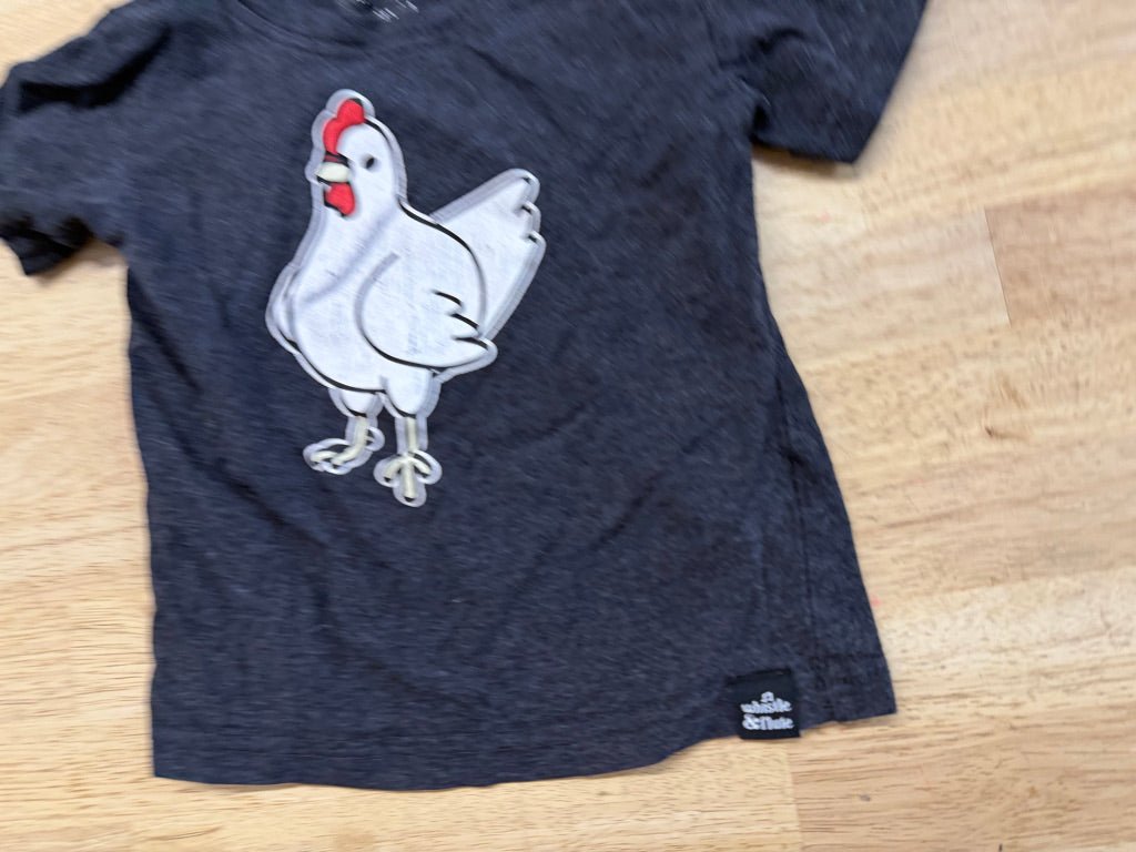 Whistle & Flute Shirt – 1/2Y | Chicken Graphic - Nest and Sprout - Consignment