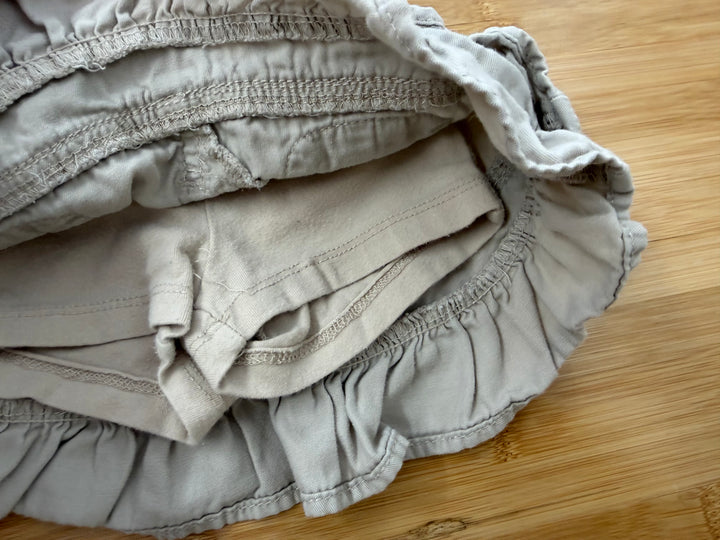 The Children's Place Chino Skort – 6–9M | Lightweight Button Front Pocket