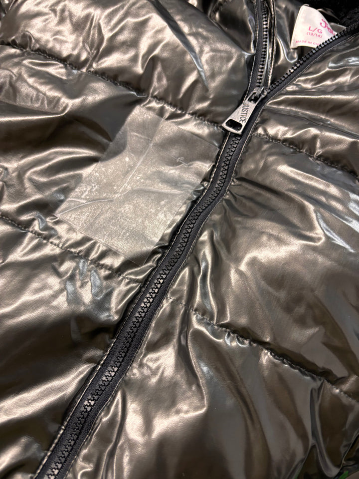 Justice Puffer Jacket – Size L (12/14Y) REPAIRED